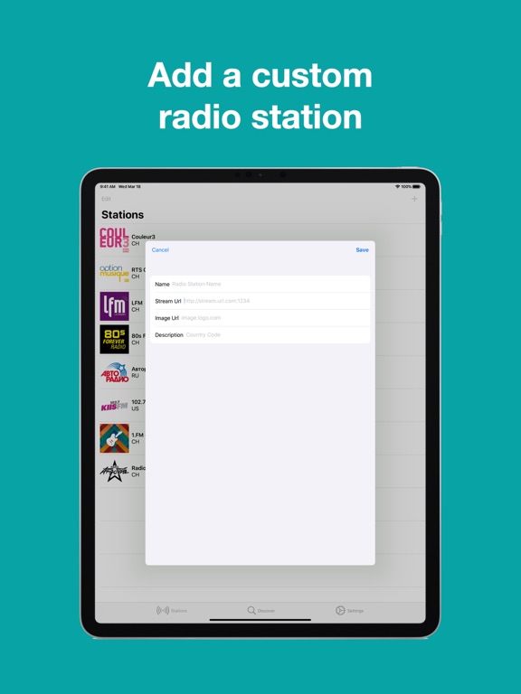 http Radio iPad screenshot 3 - Music app