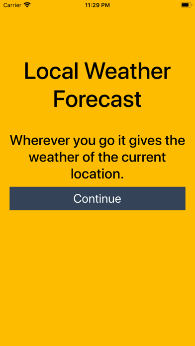 Local Weather Forecast Screenshot