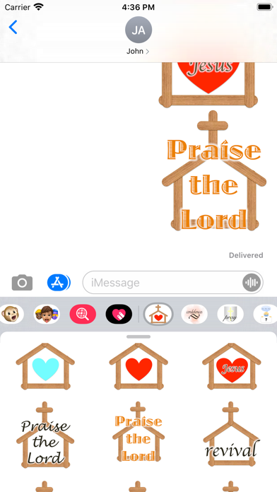 church stickers Screenshot