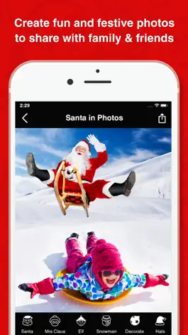 Game screenshot Santa In Photos, Video Maker apk