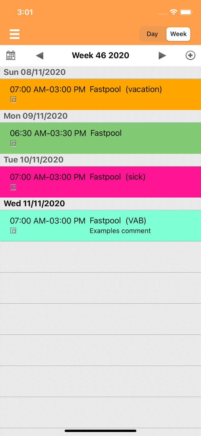 Fastpool for employees