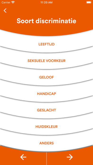 Discriminatie Melder Screenshot