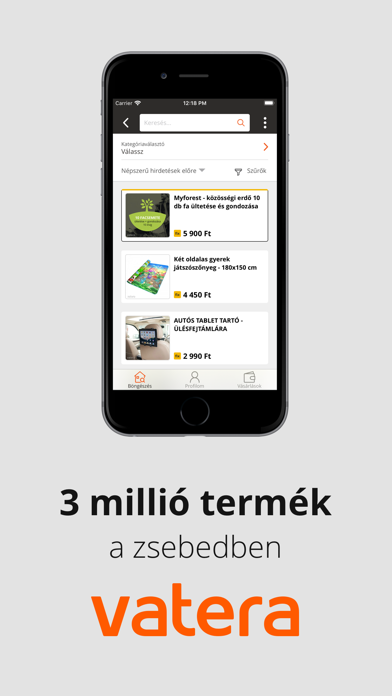Vatera vásárlás Screenshot