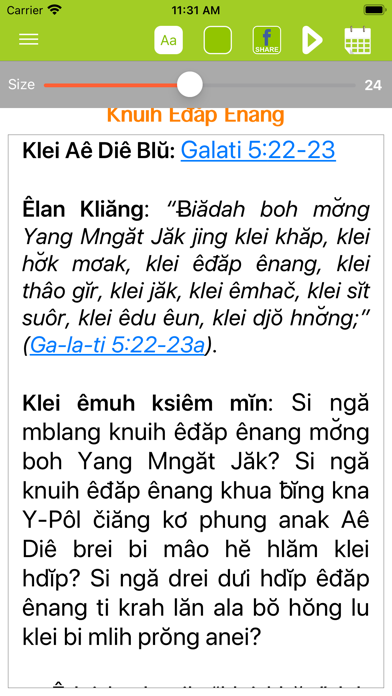 Bài Học Kinh Thánh Tiếng Ê-đê Screenshot