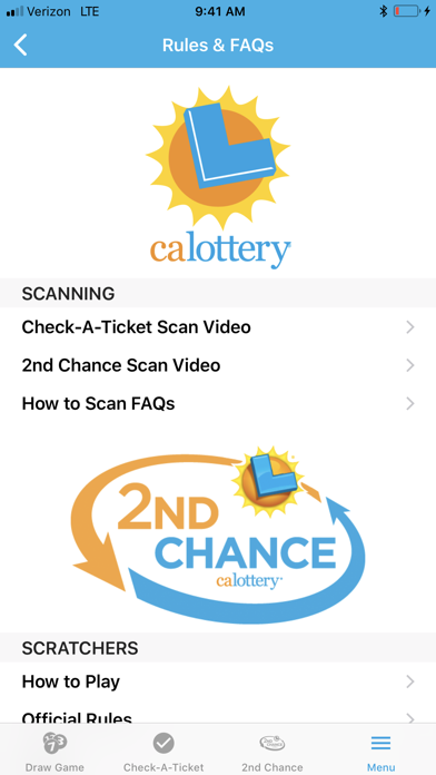 CA Lottery Official App Screenshot