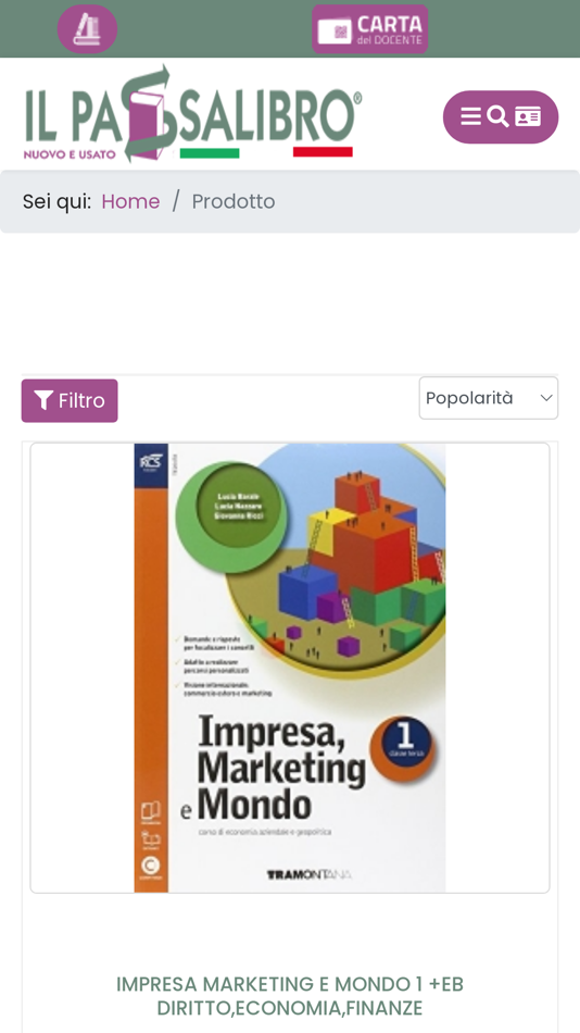 #3. Passalibro App (iOS) Av: bindCommerce s.r.l.