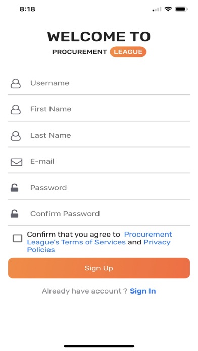 Procurement League Screenshot