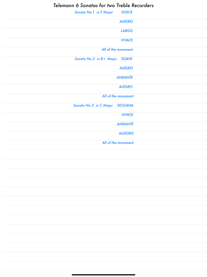 Telemann 6 Sonatas 1-3