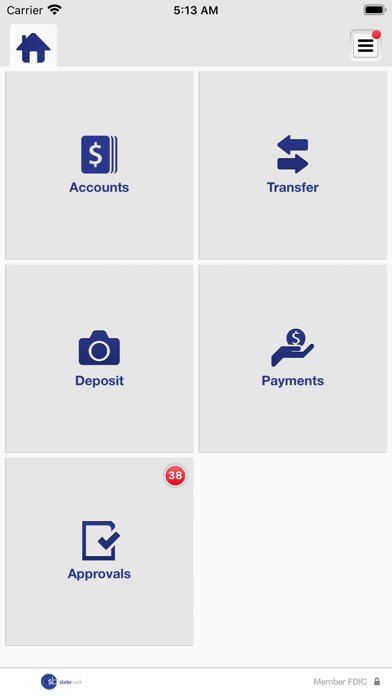 State Bank Business Banking Screenshot