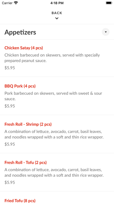 Thai Noodle Bar To Go Screenshot