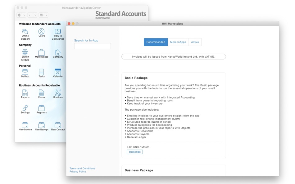 #6. Standard Accounts - Invoicing (macOS) 게시자: Standard Apps