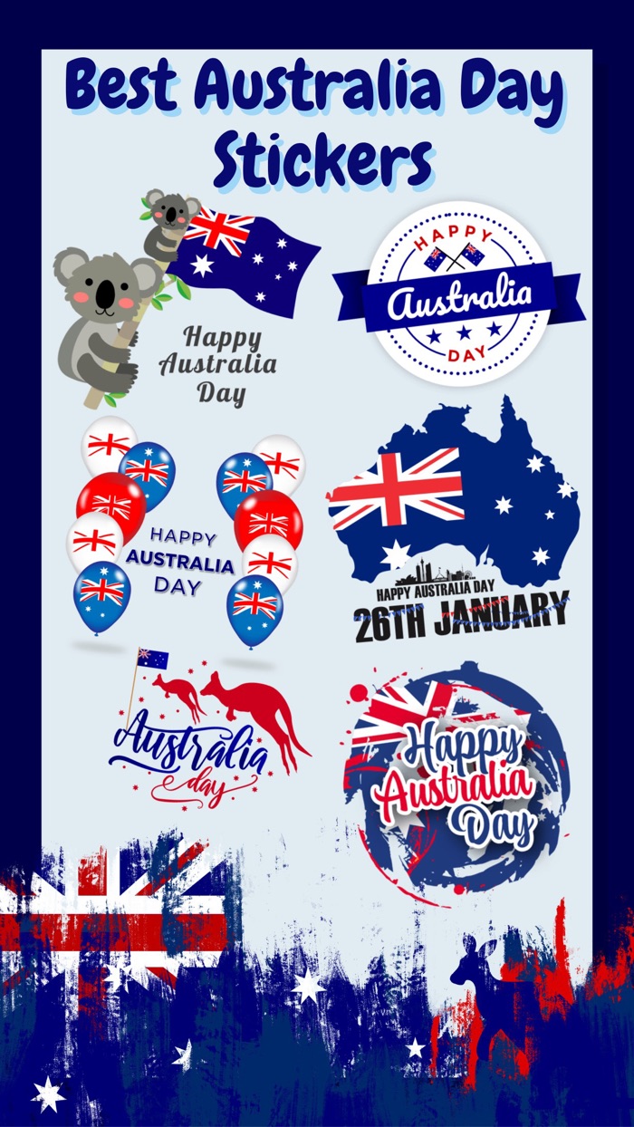 Australia Day Emoji Stickers
