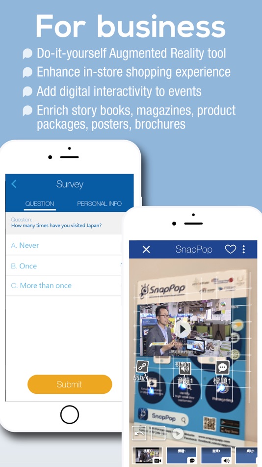 #5. SnapPop: O2O (iOS) De: ConnectAR Ltd
