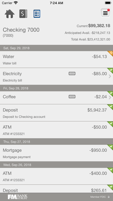 F&M Bank & Trust Business Screenshot