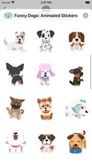 funny dogs: animated stickers iphone screenshot 3