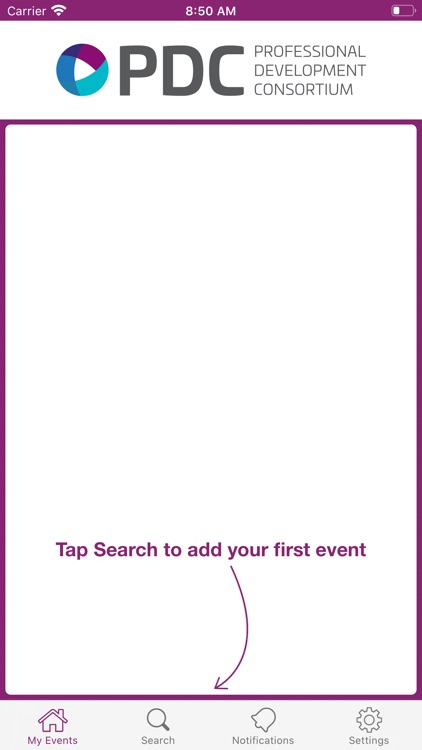 PDC Events App