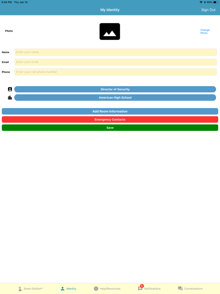 Smart Button Panic Button