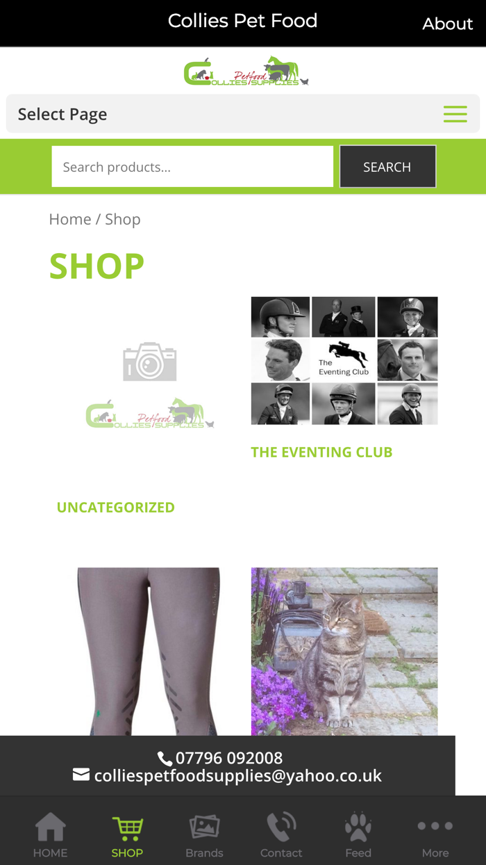 Collies Pet Food Supplies App