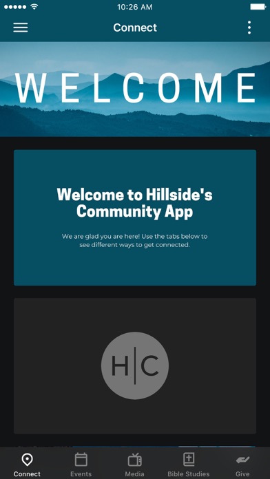 Screenshot 1 of Hillside Church App