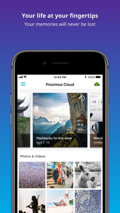 Proximus Cloud Screenshot