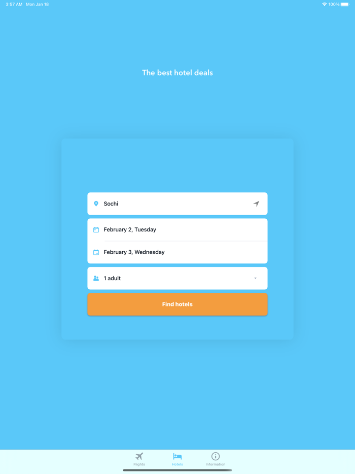 iTraveler-flight, hotels, cars