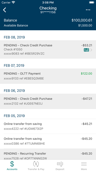 Raccoon Valley Bank Screenshot