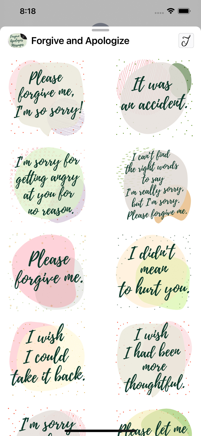 Forgive and Apologies Messages