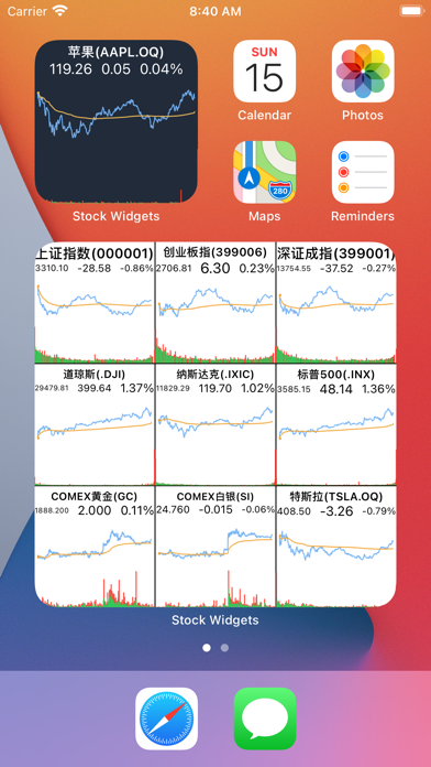 Stock Widgets Screenshot
