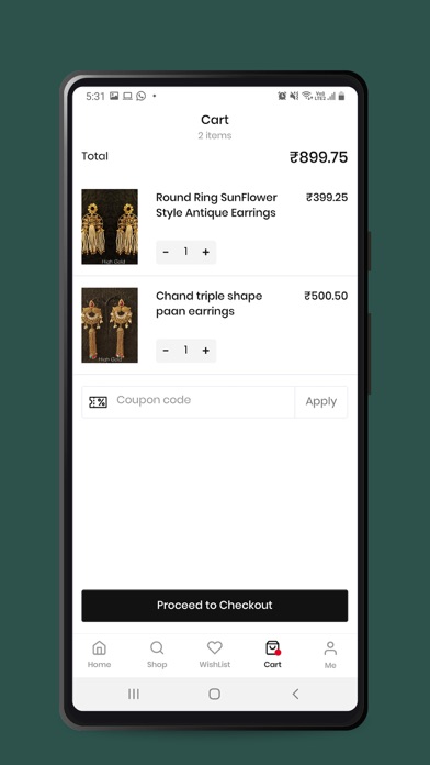 Kiyaan Collections Screenshot