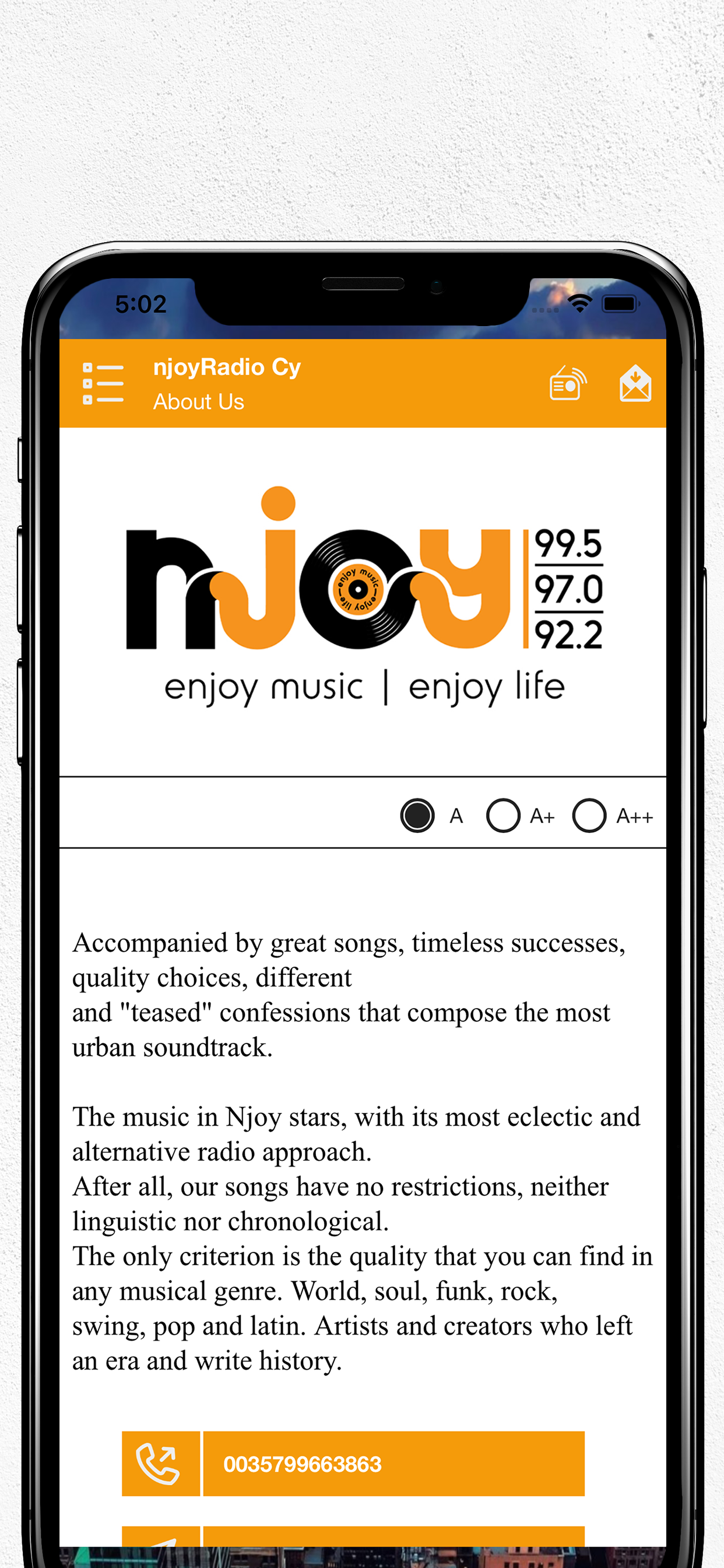 njoyRadio Cy screenshot 7