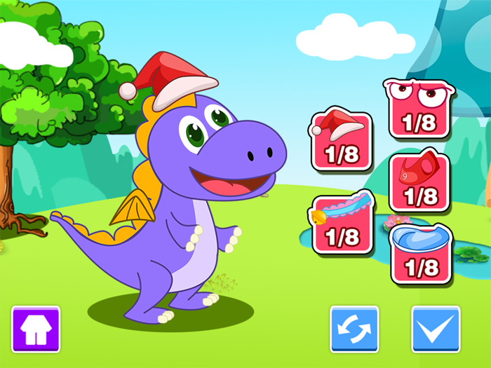 Bellas playtime with dinosaur