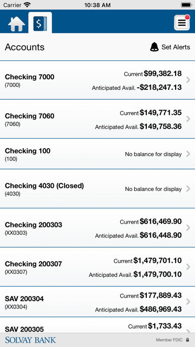 Solvay Bank Business Screenshot