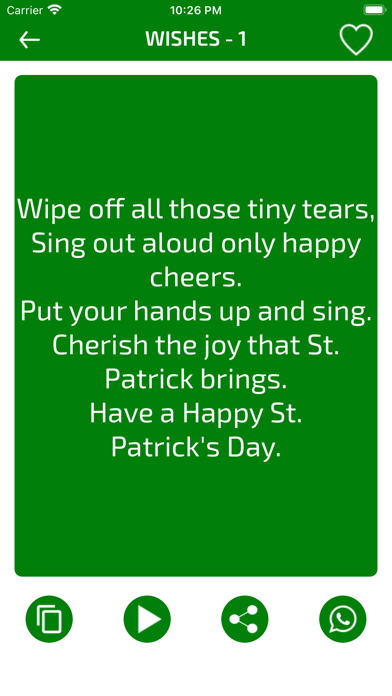 St. Patricks Wishes & Cards Screenshot