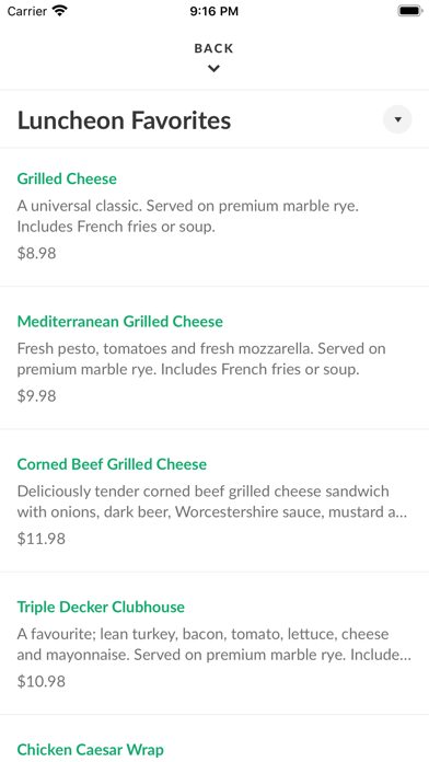 Venice House Traditional Grill Screenshot