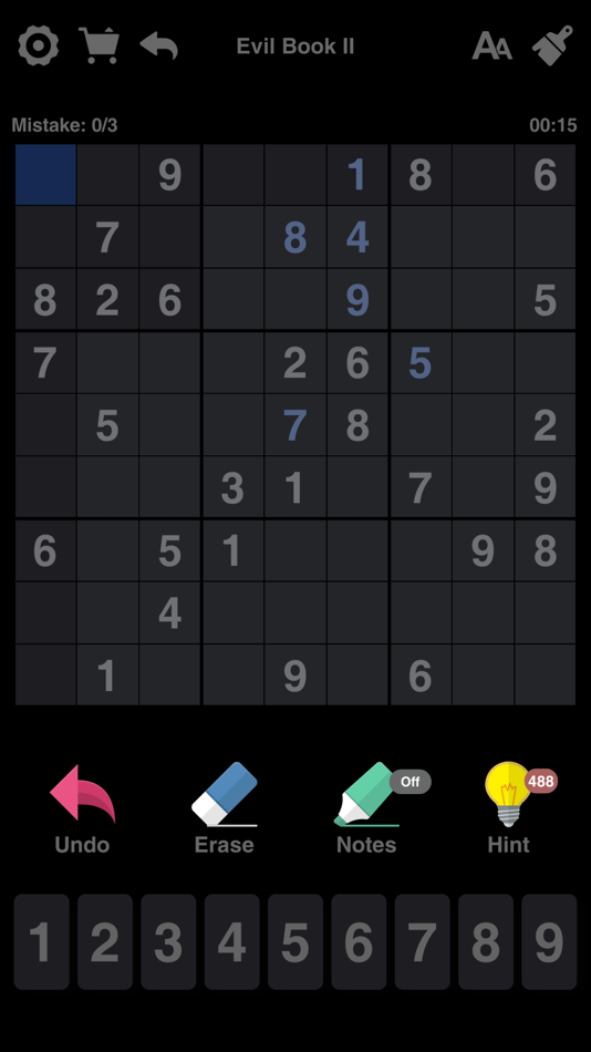 #3. Sudoku Book - Number Puzzle (iOS) By: 建刚 范