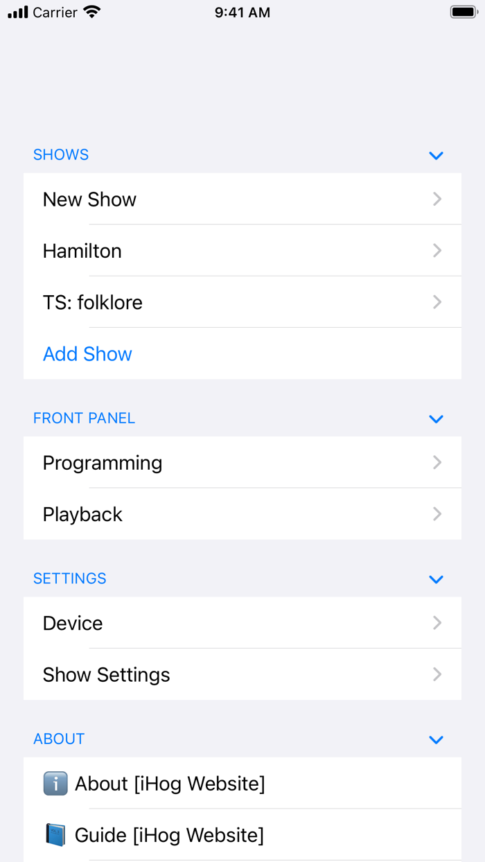 iHog - OSC Remote for Hog 4