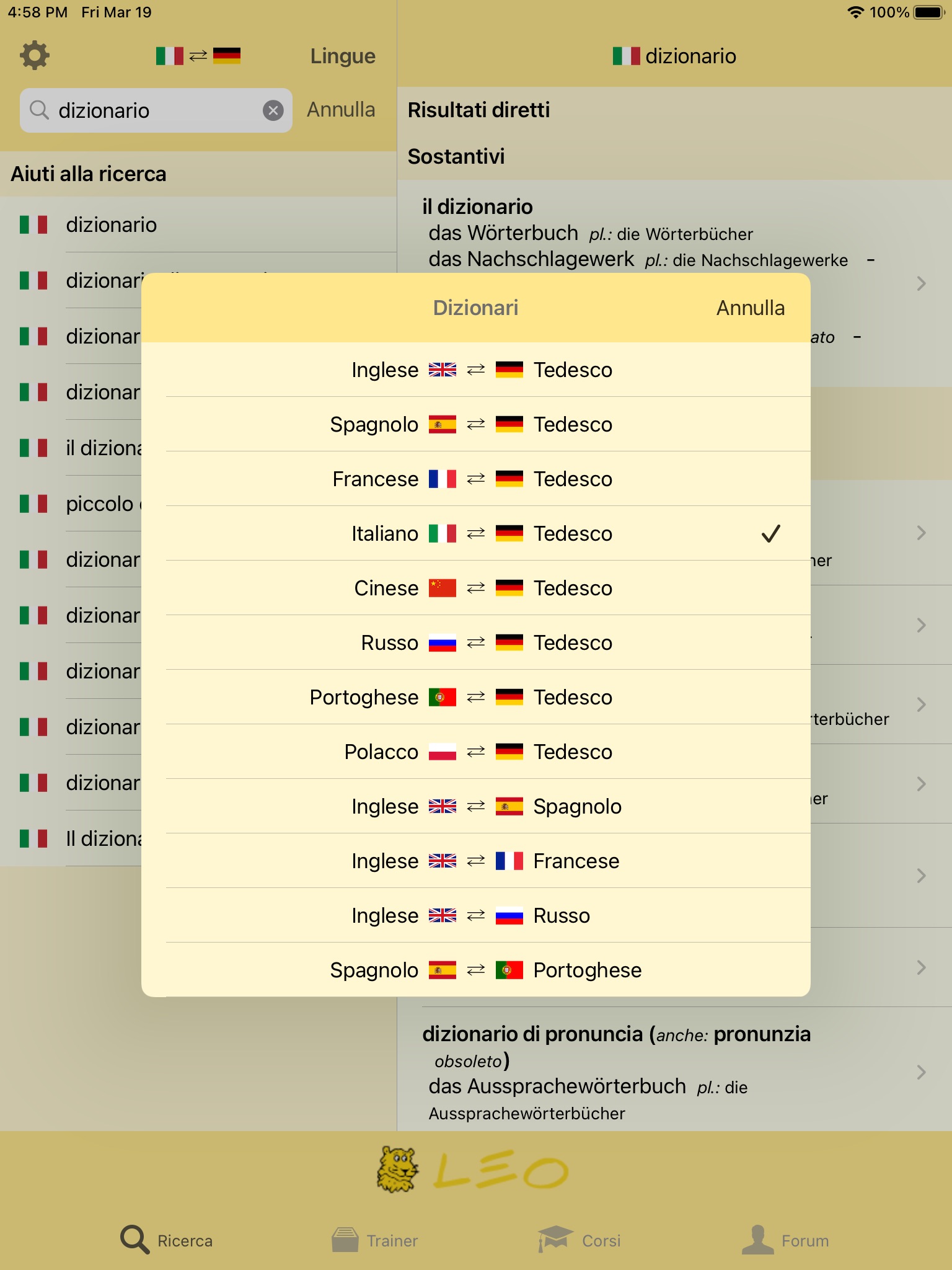 LEO Wörterbuch screenshot 3