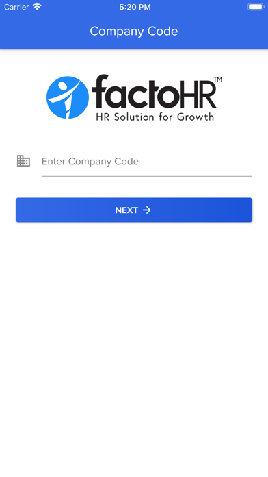 FactoHR Admin App Screenshot