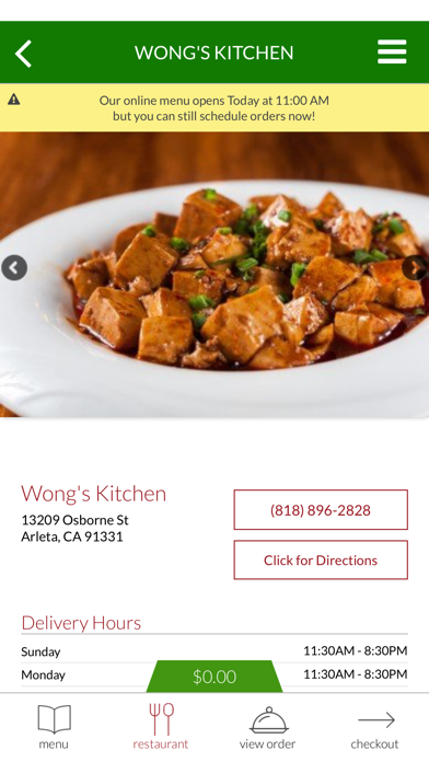 Wong's Kitchen Screenshot