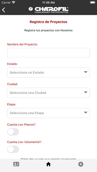 Charofil App v2.0 Screenshot
