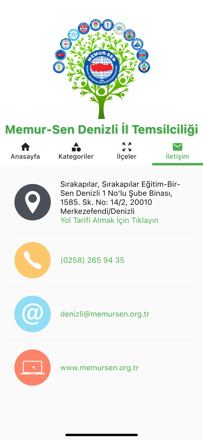 Memur-Sen Çınar Uygulaması