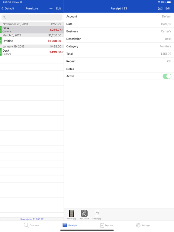 Screenshot #6 pour Receipts Pro