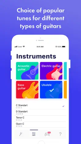 Game screenshot Tuner ONE: guitar & ukulele hack