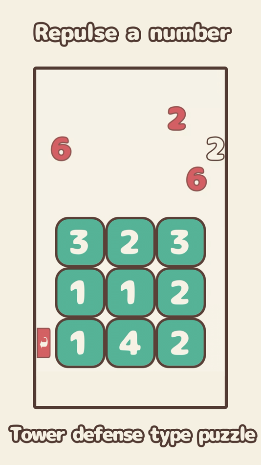 #1. PuzzleNumberDefense (iOS) 由: Junichi Mori