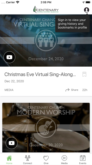 Centenary Church Modesto Screenshot