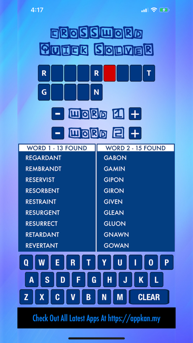 Screenshot #2 pour Crossword Quick Solver