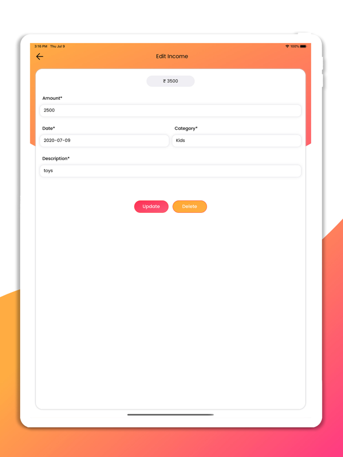 Expense Spending Tracker