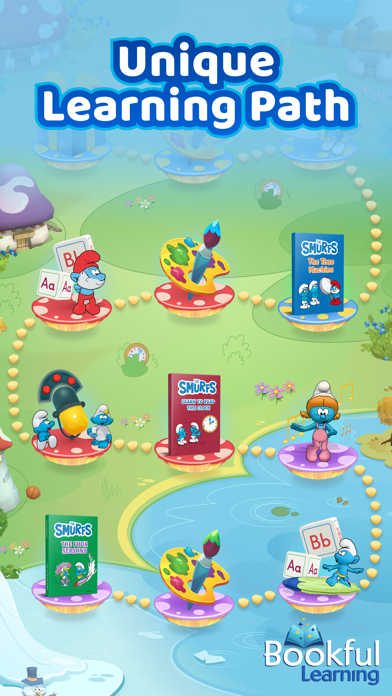 Screenshot #1 pour Bookful Learning: Smurfs Time