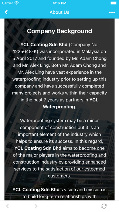 YCL Coating Sdn Bhd Screenshot
