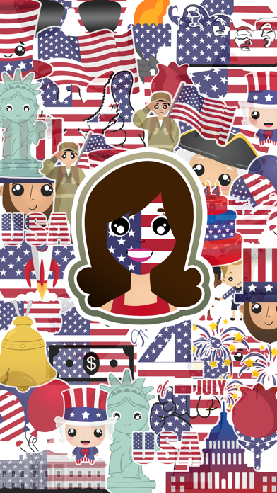 Screenshot #1 pour Américains Patriotes Emojis